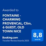 FONTAINE - CHARMING PROVENCAL, Clim, 6 GUEST, OLD TOWN NICE